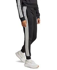 adidas Women's Essentials Three Stripes Fleece Slim Pants