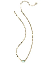 Kendra Scott Gold-Tone Elisa Figaro Chain Short Pendant Necklace, 16" + 3" extender