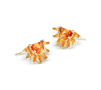 Kendra Scott Gold-Tone Samantha Sun Stud Earrings