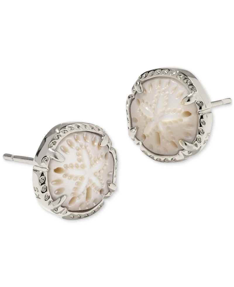 Kendra Scott Sand Dollar Mother-of-Pearl Stud Earrings