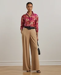 Lauren Ralph Petite Relaxed-Fit Floral Linen Shirt