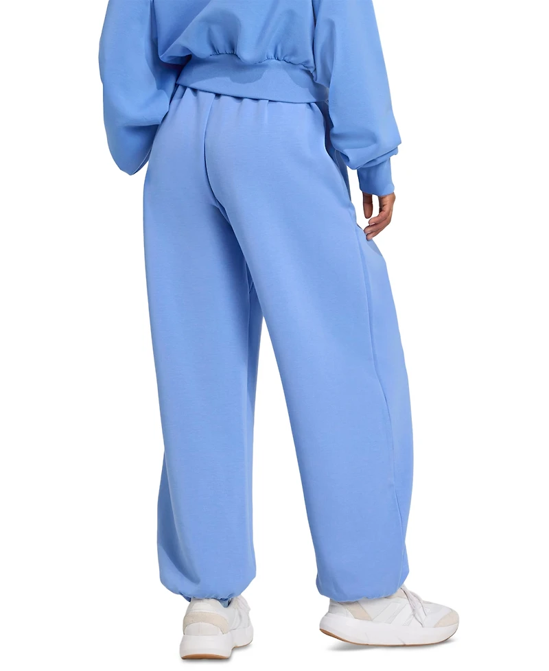 adidas Women's Soft Lux Loose Mid-Rise Pull-On Pants
