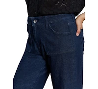 Sanctuary Women's League High-Rise Crop Wide-Leg Jeans