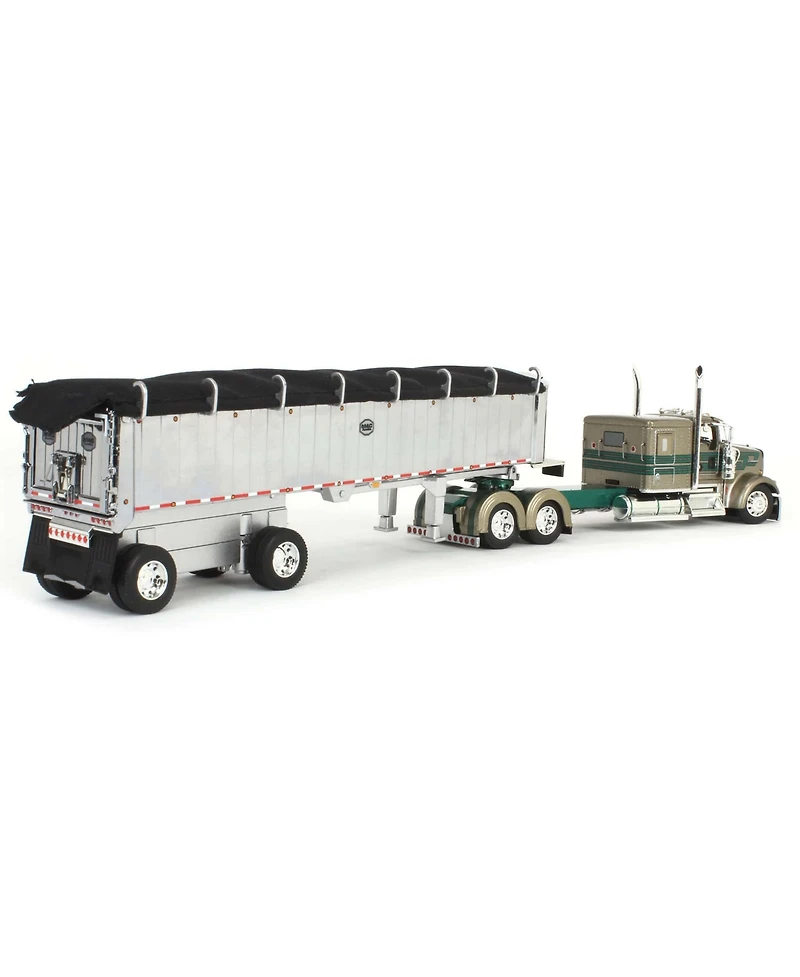 1/64 Kenworth W900L w/ Mac Dump Trailer D&D Hauling & Excavating Dcp