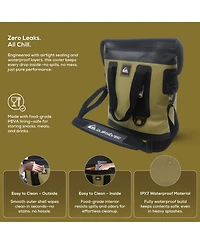 Quiksilver Coastal Collection 48-72H 5 Layer Insulated Tote Coller Bag with Waterproof Zippers