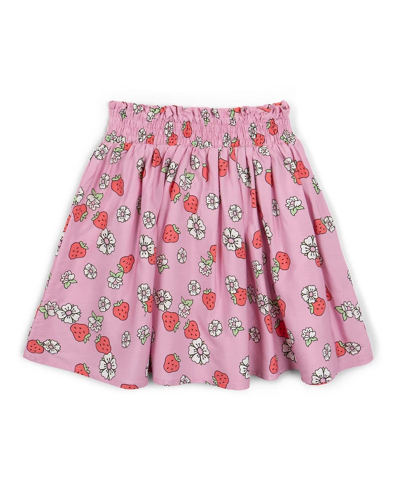 Strawberry Shortcake Toddler Girls Square Neck T-Shirt and Skirt Outfit Set