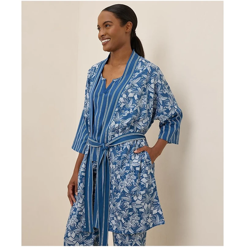Pact Women's Organic Cotton Staycation Short Robe