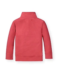 Hope & Henry Boys Organic Long Sleeve French Terry Half-Zip Pullover