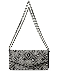 Geo-Motif Woven Straw Medium Sawyer Bag