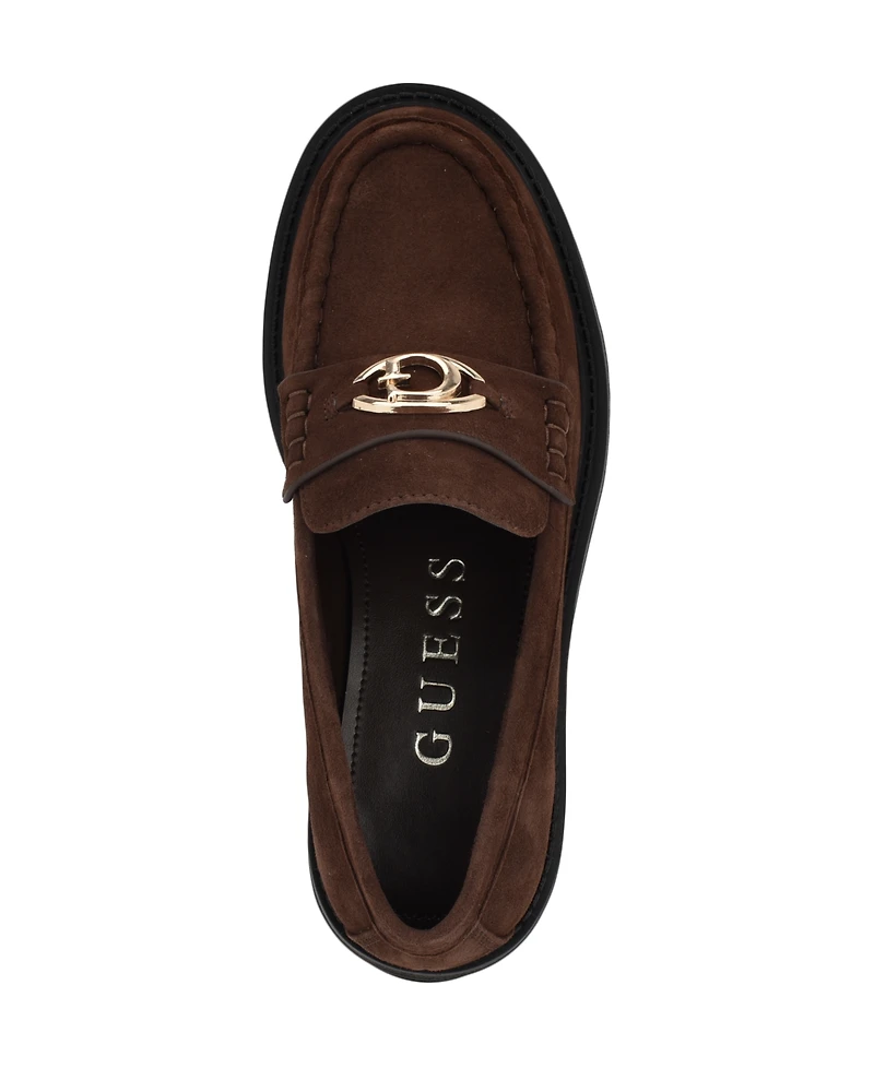 Guess Women's Yanika G Hardware Lug Sole Loafers