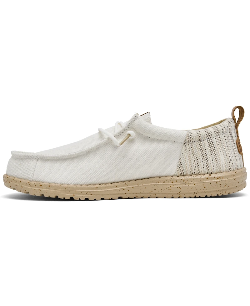Hey Dude Men's Wally Funk Woven Jacquard Slip-On Casual Moccasin Sneakers from Finish Line