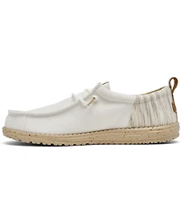 Hey Dude Men's Wally Funk Woven Jacquard Slip-On Casual Moccasin Sneakers from Finish Line
