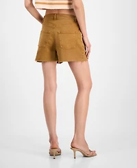 Avec Les Filles Women's High-Rise Specialty Yoke Front Shorts