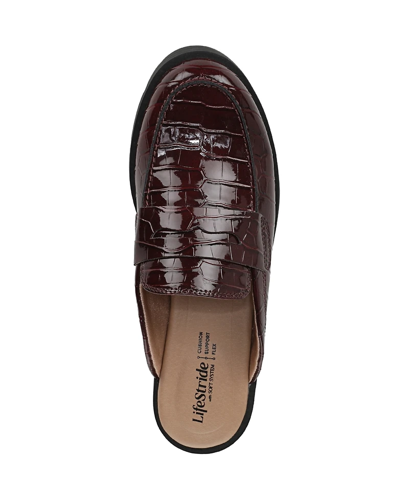 LifeStride Women's London-Mule Round Toe Lug Sole Mules