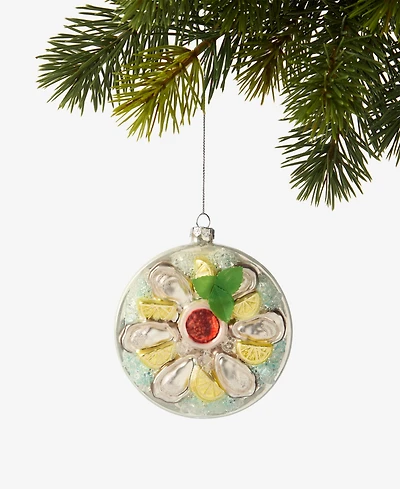 Holiday Lane Foodie Oyster Plate Ornament, Macy's Exclusive