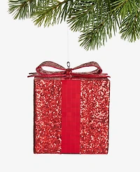 Holiday Lane Christmas Cheer Gift Box Ornament, Exclusively Made For Macy'S