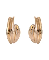 Laundry by Shelli Segal Gold Tone Post Hoop Earrings