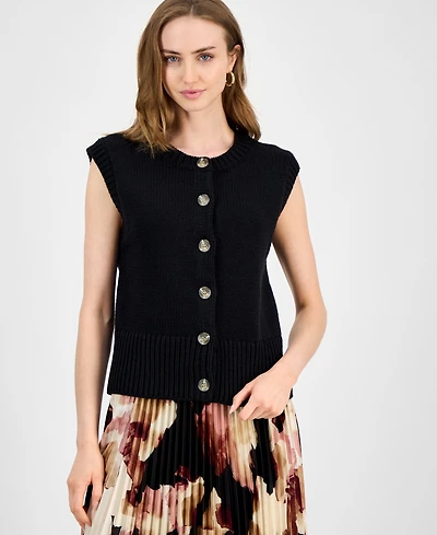 Anne Klein Women's Cap-Sleeve Cardigan