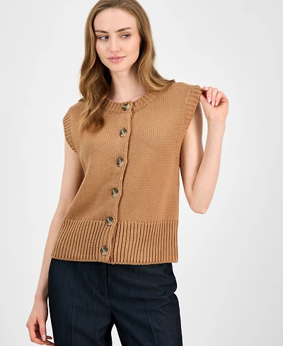 Anne Klein Women's Cap-Sleeve Cardigan