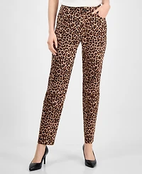 Anne Klein Women's Animal-Print Bootcut Pants