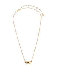 Ettika Oval Dome Baguette Simple Pendant Necklace