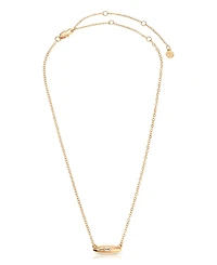 Ettika Oval Dome Baguette Simple Pendant Necklace