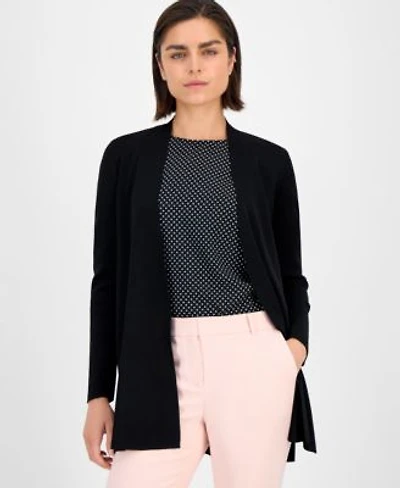 Anne Klein Womens Napa Fine Rib Pocket Cardigan Xxs 3x