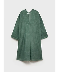 Mango Women's Overdyed Ramie Kaftan