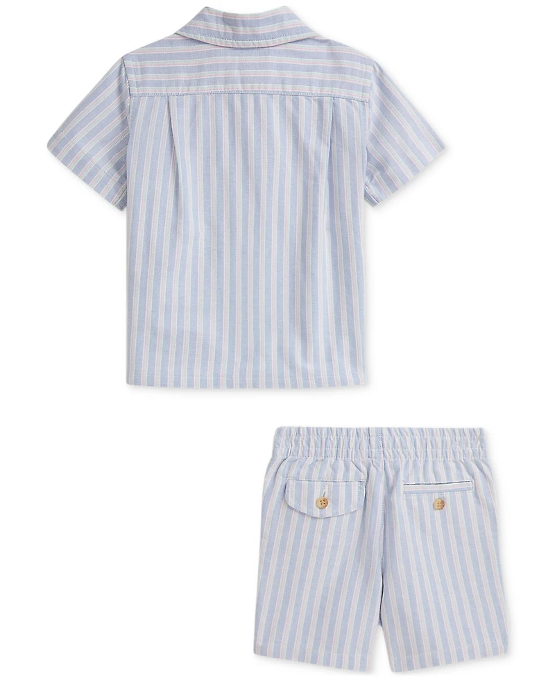 Polo Ralph Lauren Baby Boys Cotton Oxford Short Set