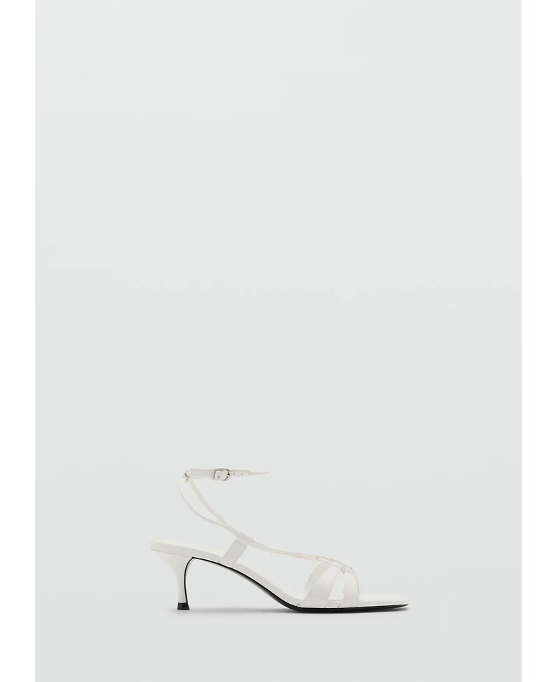 Mango Women's Combined-Strap Heeled Sandals