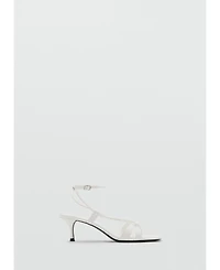 Mango Women's Combined-Strap Heeled Sandals