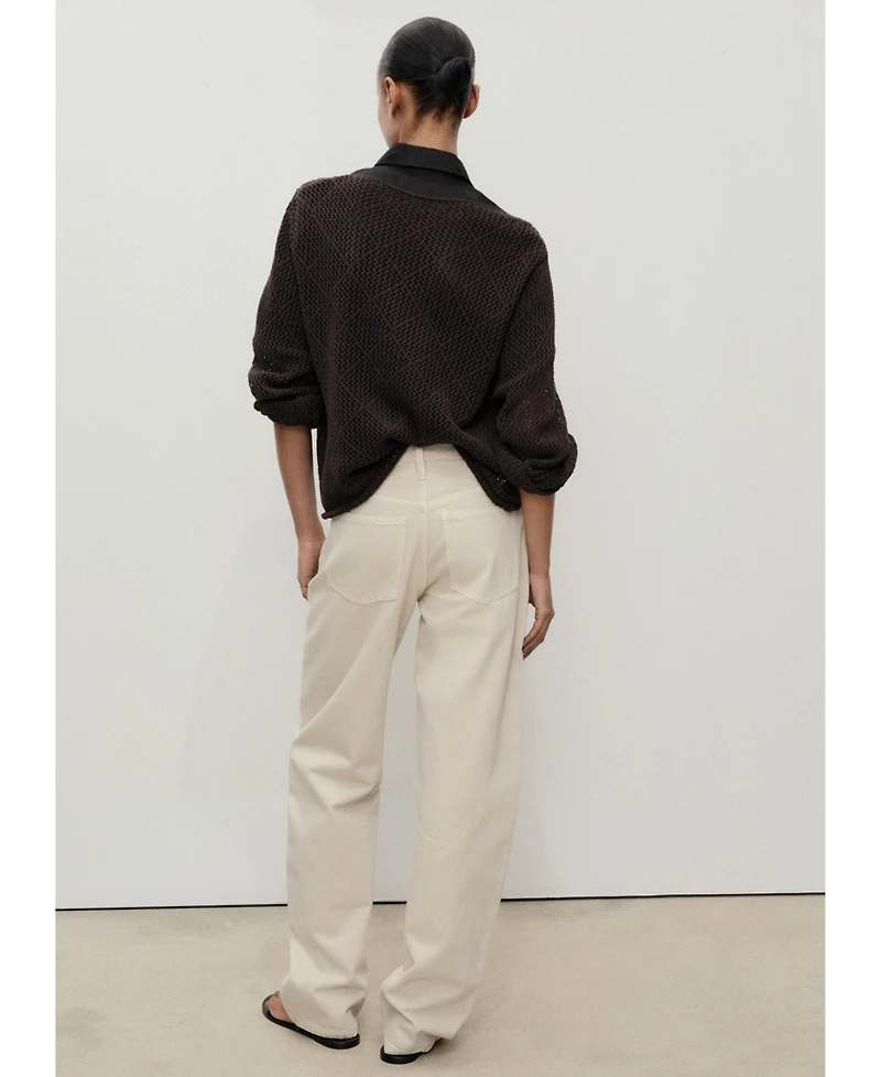 Mango Women's High-Rise Balloon Jeans