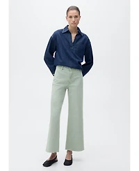 Mango Women's Catherin Culotte High-Rise Jeans