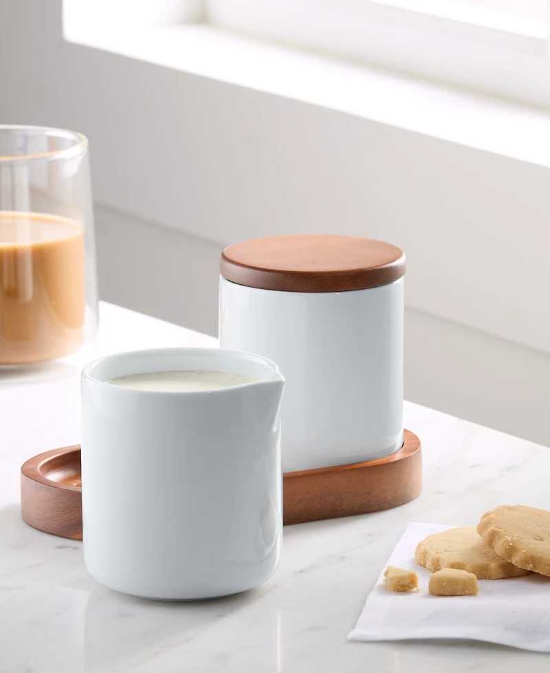 The Cellar Whiteware 4 Pc. Cream and Sugar Set, Exclusively at Macy's