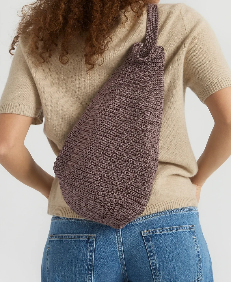 The Sak Women's Geo Sling Crochet Backpack