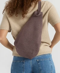 The Sak Women's Geo Sling Crochet Backpack