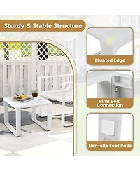 Weather Resistant Adirondack Outdoor Side Table Set of 2