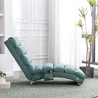 Streamdale Furniture Modern Linen Indoor Chaise Lounge
