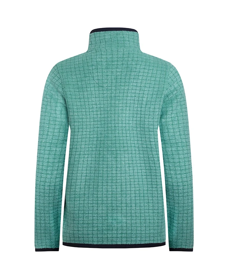 Weird Fish Women's Tilly 1/4 Zip Grid Fleece