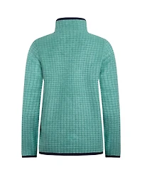 Weird Fish Women's Tilly 1/4 Zip Grid Fleece