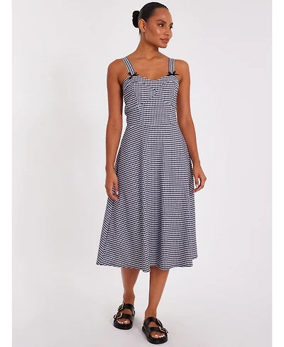 Quiz Women's Gingham Strappy Midi Dress
