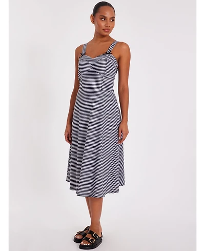 Quiz Women's Gingham Strappy Midi Dress