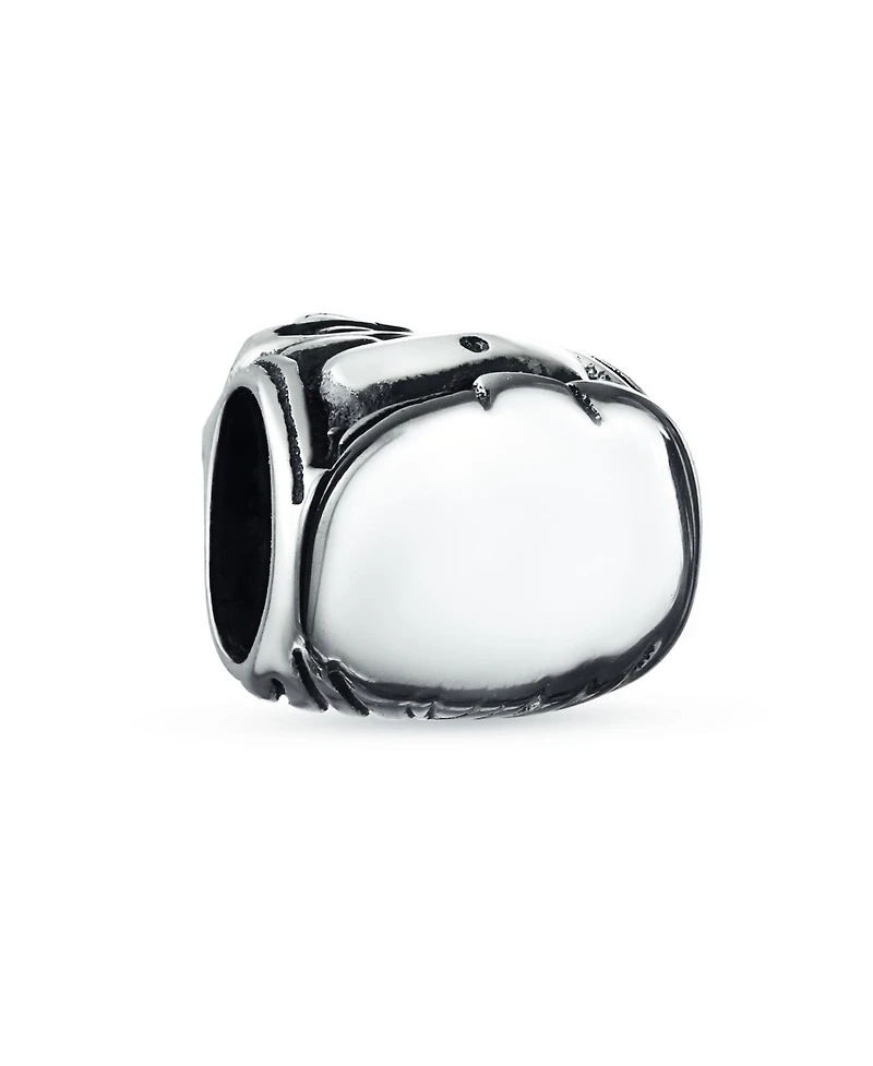 Bling Jewelry Asian Laughing Buddha Spiritual Mediation Charm Bead .925 Sterling Silver Fits European Bracelet