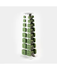 WeGym SafeGrip Dumbbells Full Set with Light Rack