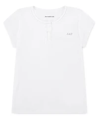 abercrombie kids Little and Big Girls Essential Henley T-Shirt