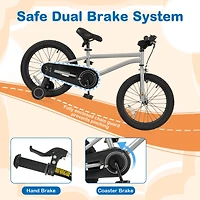 Kids Bike Bicycle for Boys Girls 4-8 with High Carbon Steel Frame