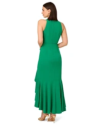 Adrianna Papell Women's Cascading-Ruffle Crepe Gown
