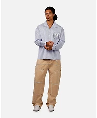 Carre Men's Floral Oversized Button Up Shirt