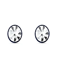 Steeltime Men's Blu Ip Stainless Steel Stud Earrings