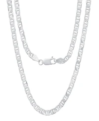 Steeltime Unisex Sterling Silver Mariner Superflat Necklace